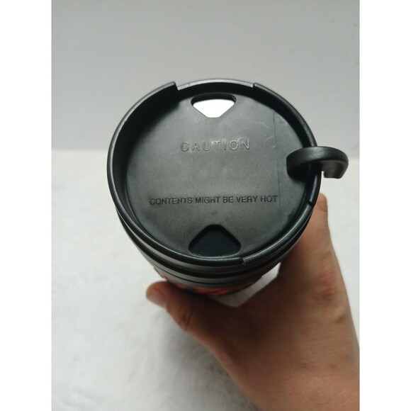 Darth Maul Star Wars Travel Coffee Mug Silver Tone With Closing Lid - Picture 5 of 5